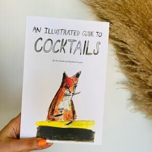 NEW ANTHROPOLOGIE An Illustrated Guide To Cocktails Bar Coffee Table Book White